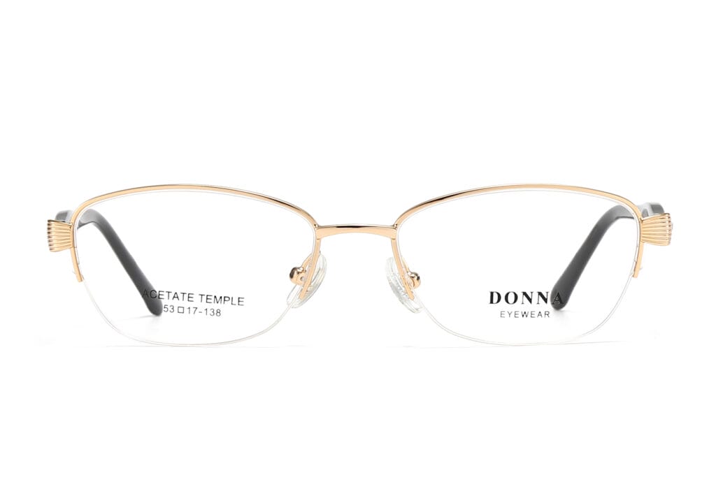 DN3049 Half-Rim Eyeglasses Acetate Temples