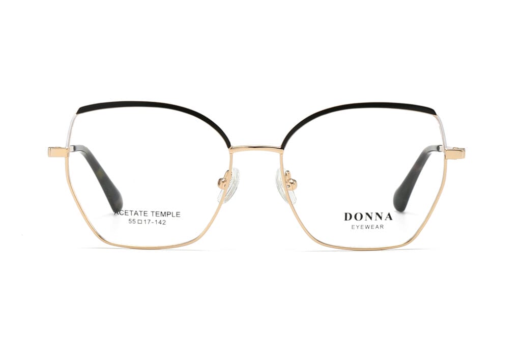 Dn3101 modern metal eyeglasses donna usa